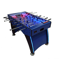 Table de jeu familiale avec éclairage LED, table de football, pointage électronique, baby-foot, table de football à vendre