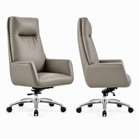 Vente directe d'usine, chaise de bureau pivotante de direction à dossier haut, en cuir PU, réglable en hauteur, chaises de bureau de direction