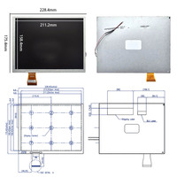 Panneau LCD AUO 10,4 pouces 800*600 SVGA A104SN03 V1, écran tactile partagé, modules LCD 10,4 pouces