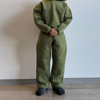 Ensemble de survêtement pour homme en molleton 100% coton, coupe ample, avec capuche et pantalon de jogging, poids lourd, personnalisé