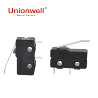 Fabricant Unionwell G605 Interrupteur de voyage Bouton de contact Micro interrupteur avec poignée Deux pattes 5a 125v 250v Micro interrupteur