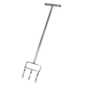 Aérateur de pelouse manuel Vertak, aérateur de <span class=keywords><strong>gazon</strong></span> à dents creuses en acier inoxydable, aérateur de pelouse pour jardin - Product Image 2