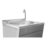 Évier portable en acier inoxydable pour le lavage des mains avec eau chaude et froide, pédale et réservoir d'eau pour usage commercial extérieur - Product Image 3