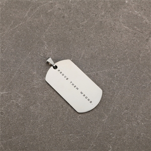 Collana con ciondolo militare di marca, bestseller TEMU transfrontaliero, disponibile ora - Product Image 2