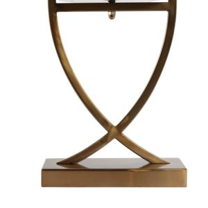 Portacandele in Metallo e Vetro Stile Hurricane, Candelabro Contemporaneo per Centrotavola, Elegante Decorazione - Product Image 5