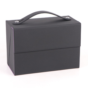 Boîte de rangement pour cartes en cuir PU compatible avec <span class=keywords><strong>Magic</strong></span> the Gathering/<span class=keywords><strong>Commander</strong></span>/Yugioh, boîte de rangement durable pour cartes - Product Image 2