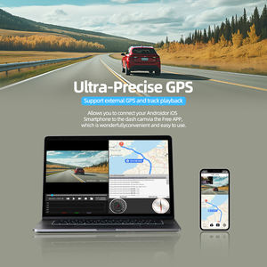 Caméra de tableau de bord 4K GPS intégré, caméra de tableau de bord WiFi pour voitures 30fps Dash Cam avant et arrière avec application, écran IPS 2.86 ", vision nocturne, WDR - Product Image 5