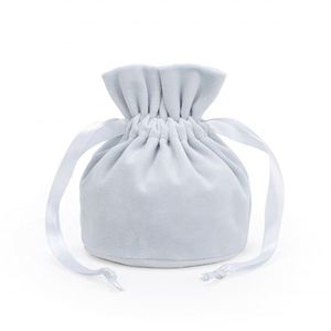 Sac en velours à cordon de serrage, fond rond, pochette en velours colorée, sac de rangement pour bijoux, cadeaux, bonbons de mariage - Product Image 3