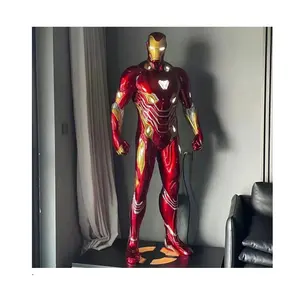 Hete Verkoop Levensgrote Mk50 Iron Man Film Actiefiguur Levensgrote Glasvezel Iron Man Standbeeld Sculptuur