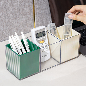 Transparent Divided Desktop Cosmetic Storage <b>Box</b> With Partitions 4 In 1 For <b>Makeup</b> And Jewelry Organizing - Product Image 2