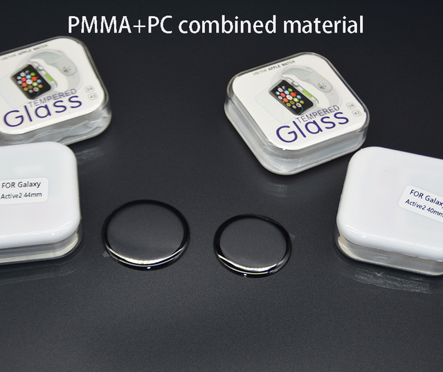 PMMA+PC Combined Full Coverage Screen Protector for Samsung Galaxy Watch Active 2 40mm 44mm