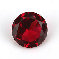 Vente directe usine Wuzhou – Pierres en verre rondes colorées taillées en diamant pour la fabrication de pierres précieuses en verre