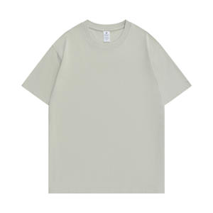 T-shirt classique en coton 100% tricoté, coupe régulière, poids lourd, impression 3D en mousse personnalisée pour logo, homme - Product Image 3