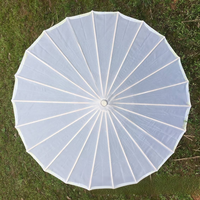 Parapluie décoratif de style ancien en soie unie et papier huilé, avec baleines en bambou, pour la danse Hanfu et la décoration intérieure