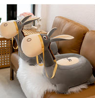 Nouveau Fauteuil en Peluche Chameau de Dessin Animé pour Enfants, Siège Canapé, Tabouret Animal, Pouf Paresseux, Jouet à Chevaucher pour la Décoration de la Chambre à Coucher et de la Salle de Jeux, Cadeau pour Enfants