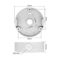 Caja de Conexiones para Cámaras Domo Hikvision Originales y Cámaras Domo Anti-Vandalismo Pequeñas
