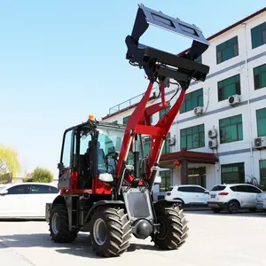 CE mini wheel loader price construction machine small wheel loader with sweeper hydraulic fork floor sweepers front end loader