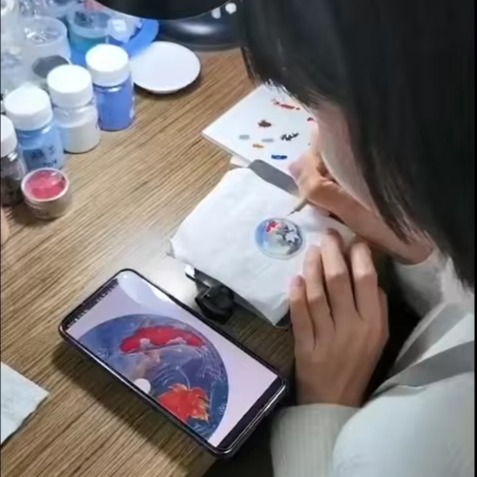 High-temperature Enamel Watch Disk Manufacturing Customized Hand-painted Enamel Dial Customization 800-1200 Degrees Processing
