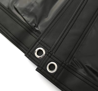 Écran de projecteur pliant en PVC souple blanc, revêtement noir, pas cher