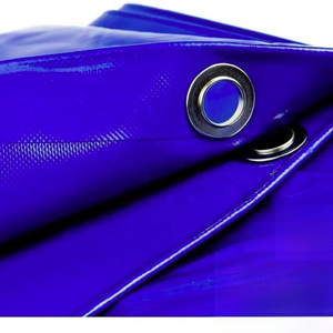Vente en gros d'usine de bâche en polyéthylène imperméable bleu teint en fil de couverture en plastique tente extérieure résistante à l'eau pour l'industrie automobile - Product Image 2