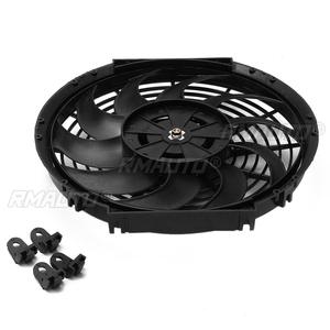 พัดลมระบายความร้อนไฟฟ้าแบบโค้ง ขนาด 9 10 12 14 นิ้ว 12V 80W 2100 รอบต่อนาที แบบดัน-ดึง รุ่น Universal - Product Image 3