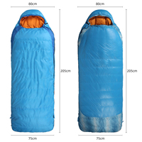 Sac de couchage en duvet pour adulte, imperméable, compact, léger, de haute qualité, pour le camping en hiver