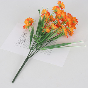 Flores Artificiales de Margarita Jessie de 35 cm, Flores de Seda para Decoración de Jardín Exterior, Accesorios para Bodas y Hogar, Rosa, Azul, Amarillo, Naranja, Rojo - Product Image 4