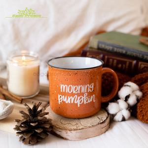 2025 2026 nuevo 12oz/15oz esmalte de cerámica personalizado parece tazas de cerámica Camping Campfire sublimación gres café/tazas de cerveza - Product Image 2