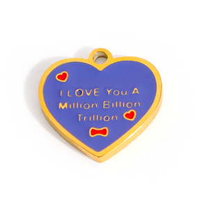 อุปกรณ์ทำเครื่องประดับสแตนเลส DIY รูปทรงต่างๆ ชุบทอง 18k สำหรับทำจี้สร้อยคอ - Product Image 3