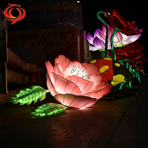 Linternas de seda chinas de Flower Factory para la producción del Festival Diwali y Ramadan Zigong para celebraciones de actividades comerciales - Product Image 6