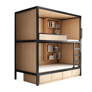 Prix d'Usine <span class=keywords><strong>Lit</strong></span> Capsule <span class=keywords><strong>de</strong></span> Luxe Insonorisé à Gain d'Espace pour Hôtel Capsule et Auberge pour Adultes avec Design en Panneaux <span class=keywords><strong>de</strong></span> Bois - Product Image 3