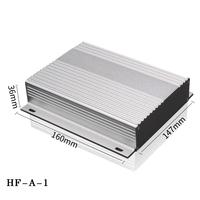 Produsen OEM Kustom Industri Desain Anodized Aluminium Ekstrusi Casing TV Set Top Box Penutup Elektronik Komputer Mini