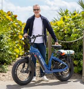 Vélo électrique pour adultes avec moteur à moyeu arrière, batterie Samsung 48V 20Ah, autonomie de 75 miles, frein à disque double - Vélo électrique noir - Product Image 2