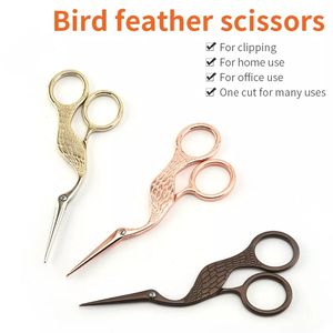 Vogel Veer Schaar Kleine Vintage Stijl Naaien Schaar Borduurwerk Kleine Kraanvogel - Product Image 3