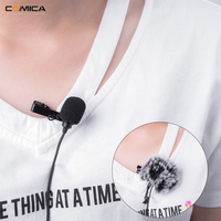 Microphone cravate filaire cardioïde COMICA XLR avec boîtier en alliage d'aluminium et plastique, super blindage, réponse en fréquence 60Hz-20kHz