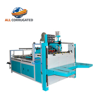 Machine à coller semi-automatique économique pour carton ondulé, machine à plier et coller le carton ondulé pour petite usine de cartonnerie