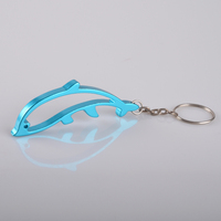 Porte-clés ouvre-bouteille en aluminium cuisine poisson dauphin Portable bière boisson Mini taille garçons cadeau de saint-valentin