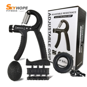 Handgreep Versterker Kit (5 Stuks) Onderarm Vinger Sporter Massage Bal Verstelbare Handgrijper - Product Image 4