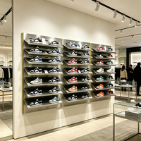Étagère murale en métal pour chaussures, présentoir pour magasin de chaussures Mingtang Sneaker Shop