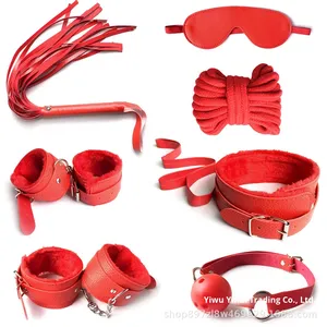 بالجملة مثير SM عبودية والعتاد سبع قطع أفخم الجلود اللعب البديلة ضبط النفس الجنس اللعب مجموعة Sm المنتجات - Product Image 1