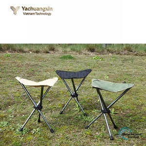 Yachuangxin Folding Tripod <b>Stool</b> Aluminum Alloy <b>Portable</b> Outdoor Camping Chair Oxford Cloth Collapsible - Product Image 6