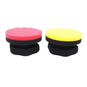 <span class=keywords><strong>BONNO</strong></span> Vente en gros Tampon de cire en mousse de haute qualité Rouge à prise hexagonale Cirage à la main Mousse de polissage pour pneus de voiture Tampons applicateurs de cire éponge - Product Image 5