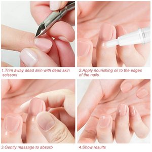 Vente en gros de flacons vides en plastique argentés et dorés de 2 ml, 4 ml, 5 ml, avec applicateur rotatif pour revitalisant d'ongles, huile pour cuticules, stylo pinceau, emballage cosmétique - Product Image 4