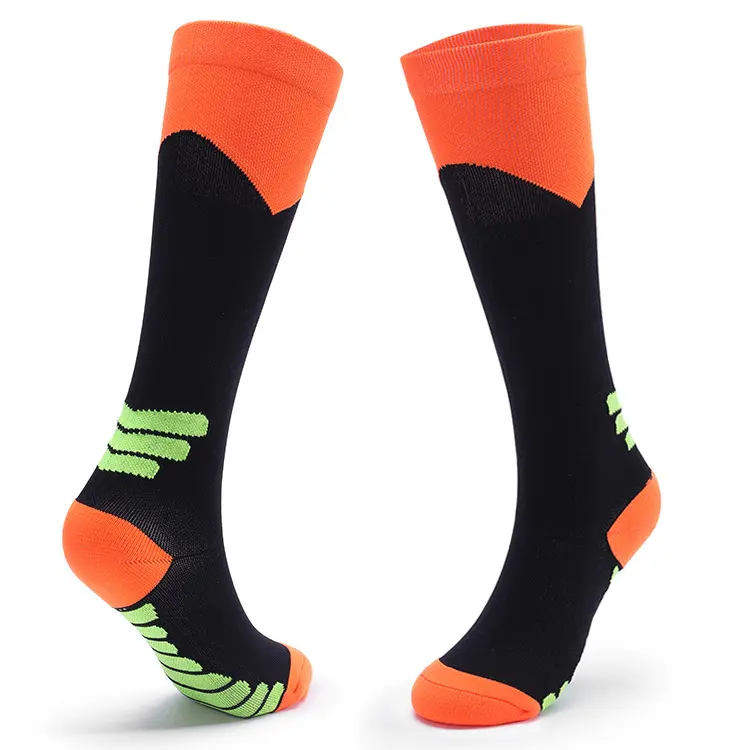Wholesale Compression Anti Slip Sports Football Full Leg Long Sleeves Grip Socks