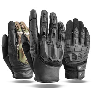 Zune Lotoo-guantes de moto de dedo completo TPR, guantes de trabajo tácticos negros de seguridad para tiro de combate - Product Image 1