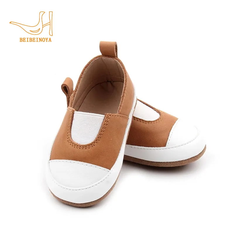 Babyhappy Spot Goods Newborn Baby Soft Sole Shoes Genuine Leather 0-24 Month Kids Slip-on Casual Shoes Easy To Put On Take Off