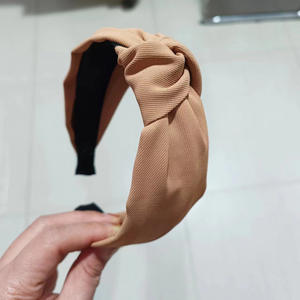 女性のためのレトロなヒョウ柄ヘッドバンドワイド生地ヘッドバンド結び目ファッションヘッドバンド - Product Image 4