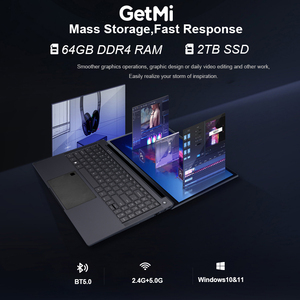 GetMi Pro 180 15.6" 16:9 Touch Screen Laptop I7-13620H 32GB <b>RAM</b> 512GB-2TB SSD English Keyboard 1-Year Warranty - Product Image 2