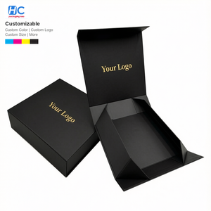 Luxury Magnetic Folding <b>Box</b> for Apparel and Scarf Packaging Custom Logo Rigid Paperboard Gift <b>Box</b> with Silk Lining Pro New Set - Product Image 1