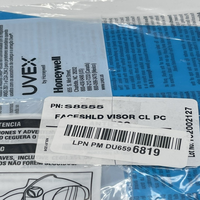 Visière de protection faciale bionique PLC UVEX avec lentille transparente bleue S8555 NOS